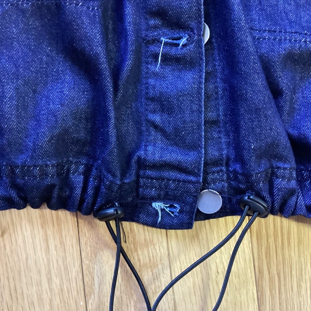 Fashion Nova Jean Jacket High Road blue, mainly cotton, Size Small - Picture 7 of 15